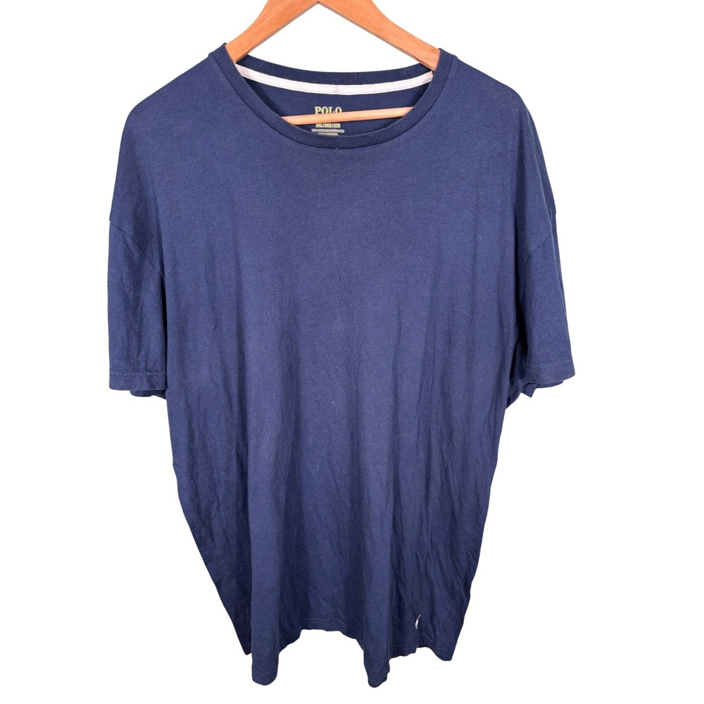 Polo‎ Ralph Lauren Mens Navy Blue T Shirt Size 2XL  Crew Neck Short Sleeve